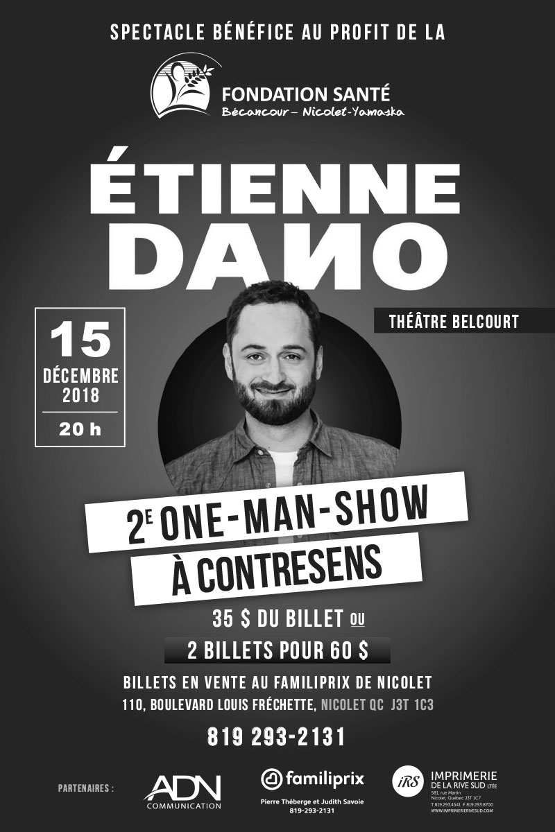 Spectacle bénéfice Étienne Dano - 15 décembre 2018